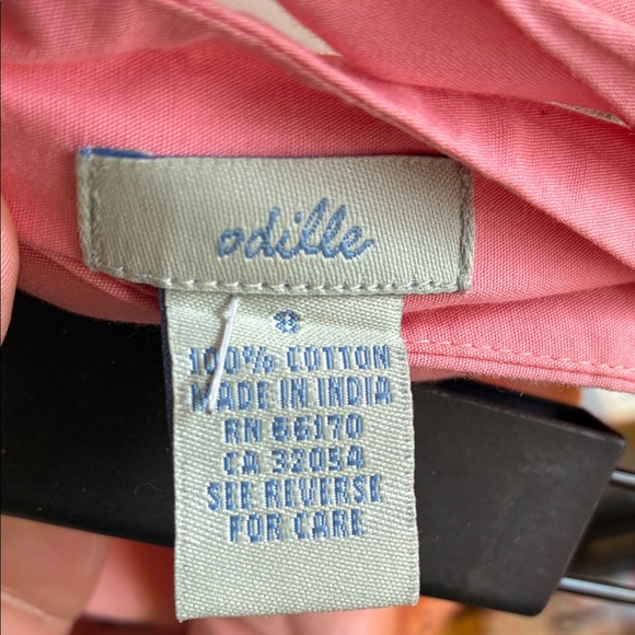 Odille Pink Ombre Giraffe Print A-Line Skirt - Picture 3 of 4